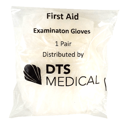 1 Pair of Disposable XL First Aid Gloves - Vinyl