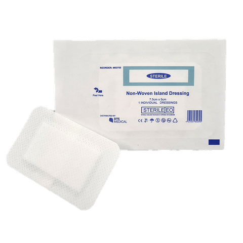 Adhesive First Aid Wound Island Dressing 7.5x5cm Non-woven sterile