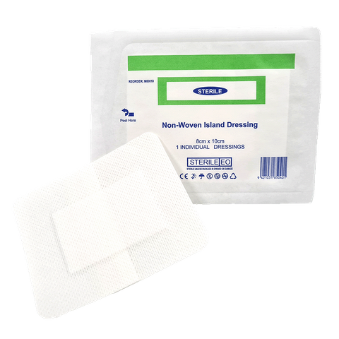 Island Dressing Plaster Adhesive First Aid Wound Dressing 8x10cm Non woven sterile