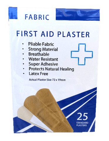 Fabric Skin Colour First Aid Bandage Plasters  25p