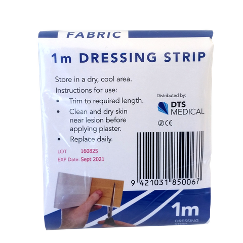 8cm x 1m Fabric Dressing Strip