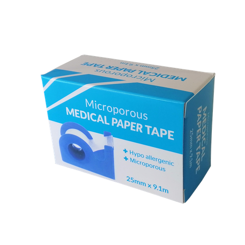 Boxed Micropourous Paper Tape 25mm x 9.1m On Dispe