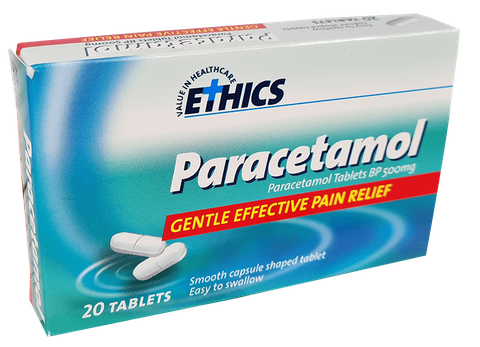 Ethics Paracetamol 500mg 20's capsules / Tablets P