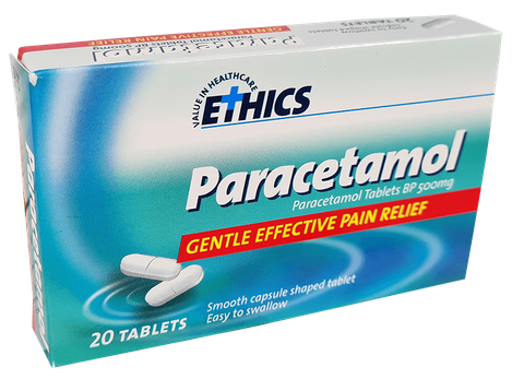 Ethics Paracetamol 500mg 20's capsules / Tablets