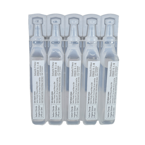 Saline 30ml Wound and Eye Wash Solutions Ampoule - Single