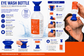 Eye & Wound Wash Saline Solution Sterile,  500 ml with Eye Wash Attachment