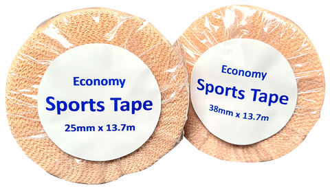 Economy Sports Tape 25mm x 13.7m Loose Wraped