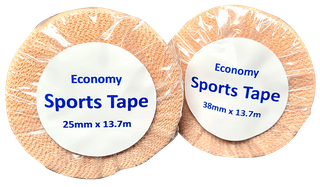 Fabric Sports Tape Economy Single Roll Wrapped 25mm x 13.7m
