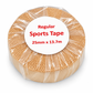 Regular Rigid Sports Tape Fabric Single Roll Wrapped 25mm x 13.7m - Beige (EOL)