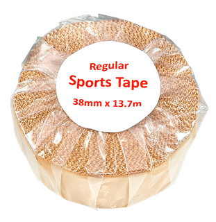 Fabric Sports Tape Regular Single Roll Wrapped 25mm x 13.7m