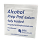 Alcohol prep pad 6x6cm folded box of 200