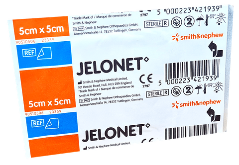 Jelonet Paraffin Gauze 5cm x 5cm each