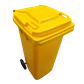 Yellow Wheeled Bin 120 Litre