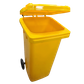 Yellow Wheeled Bin 120 Litre