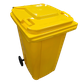 Yellow Wheeled Bin 240Llr