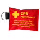 Cpr Keyring With Cpr Face Shield RED