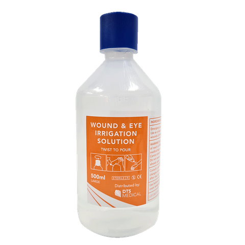 500ml Saline Wound & Eye Wash with twist cap