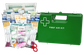 Early Child Care First Aid Kit  Large - Plastic Green Wall Mount