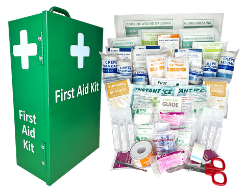 Early Child Care First Aid Kit Large - Portrait Metal Wall Mount cabinet