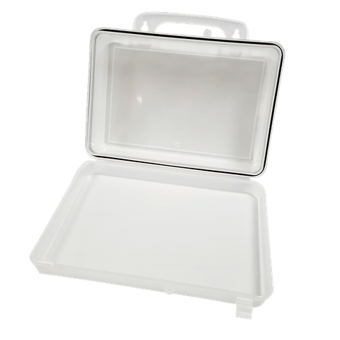 Clear First Aid Box with rubber seal