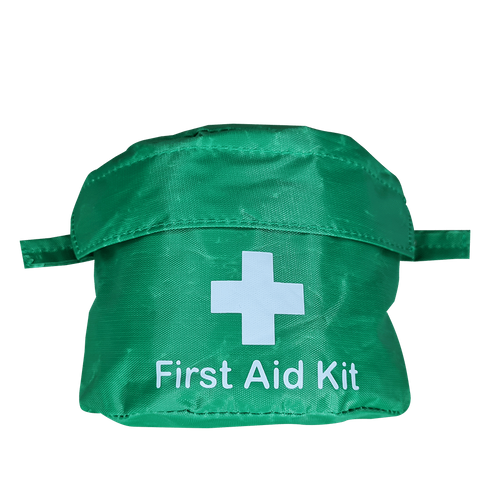 First Aid Bag Semi Circle Belt Pouch green empty
