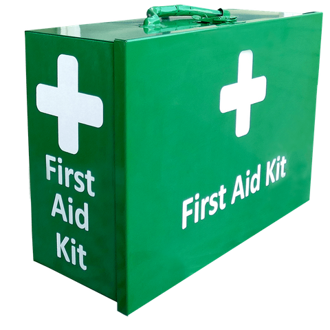 First Aid Box Metal Landscape Green Wall Mountable