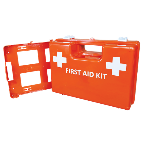 First Aid Box Landscape Orange Wall Mountable