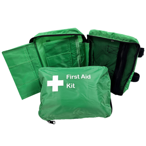 First Aid Bag NO HANDLES 2 green fold out sleeves