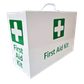Metal First Aid Box white  Landscape Large Wall Mountable empty
