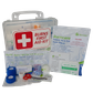 Burn Injury First Aid Kit Clear Plastic Box Store or Wall Mount - Essentials