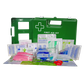 Catering Small Food First Aid Kit Plastic Green Wall Mount Box