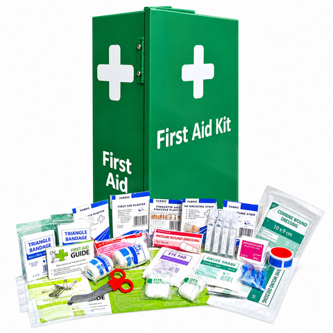 First Aid Kit Work Place 1-50 in Portrait Metal Wall mountable cabinet