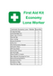 Economy Lone Worker First Aid Kit in Belt Loop Semi Circle Pouch