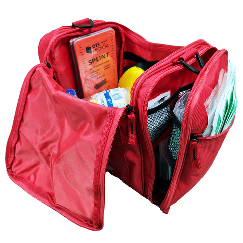 Sports Team First Aid Kit Premium Large Default Red Bag, but you can ask for Black or Navy if in stock