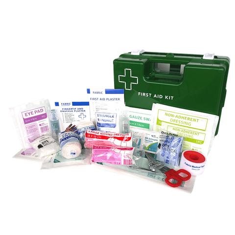 First Aid Kit Work Place 1-25 Person in Plastic Wall Mount box