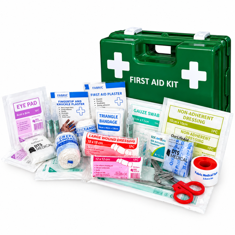 First Aid Kit Work Place 1-25 Person in Plastic Wall Mount box