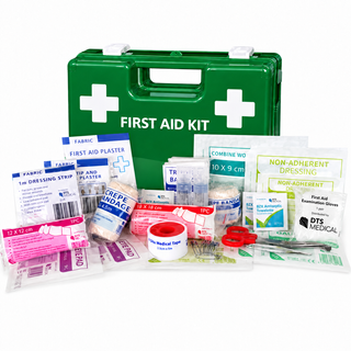 First Aid Kit Work Place 1-5 Person in large Wall Mountable green plastic box