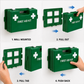 First Aid Kit Work Place 1-5 Person in large Wall Mountable green plastic box