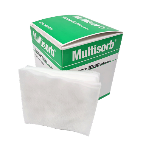 10cm Gauze Squares 100 Pack non sterile