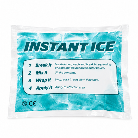 Instant Ice Pack / Cold Pack - Small, Strike to burst inner bladder to activate