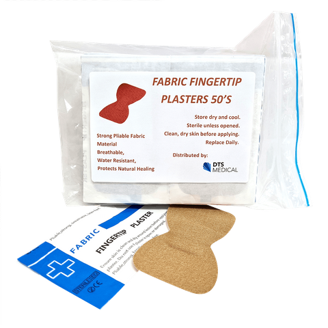 Plasters Fingertip 50's Fabric in Packet First Aid