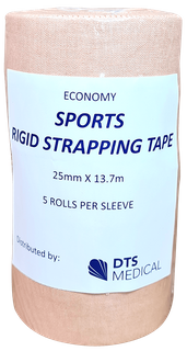 Fabric Sports Tape Economy 5 Pack Wrapped 25mm x 13.7m