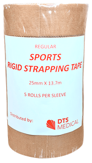 Fabric Sports Tape Regular 5 Pack Wrapped 25mm x 13.7m