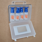 Eye Wash Station  03 Clear Wall Mountable Plastic Box with 4 100ml eye wash ready to use bottles and mirror