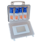 Eye Wash Station  03 Clear Wall Mountable Plastic Box with 4 100ml eye wash ready to use bottles and mirror