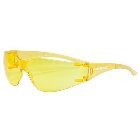 Safety Glasses AS/NZS 1337.1.2010 Anti scratch, fog, 99.9% UV protection
Amber