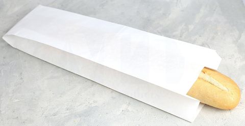 Single French Stick Bags White