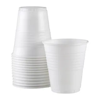 Plastic White Cup 185ml 6oz