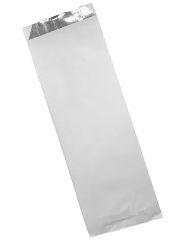 White 2W foiled lined bags