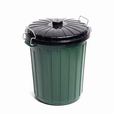 Edco Green 55Lt Bin W/Lid